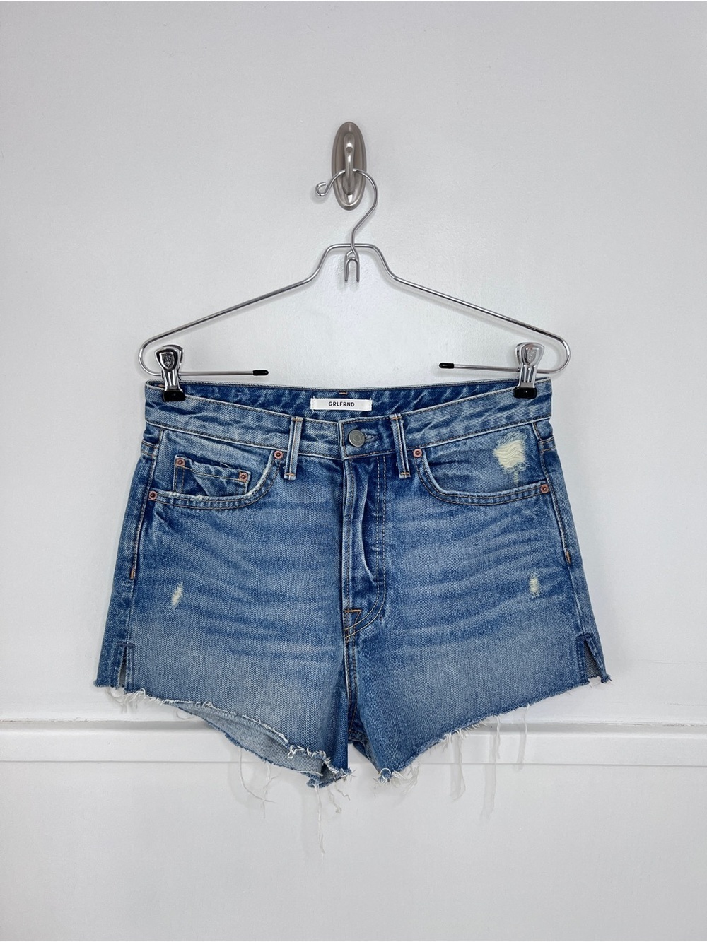 GRLFRND Cindy High-Rise Jean Shorts in Nobody Does It Better